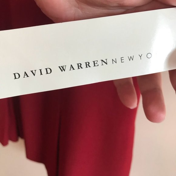 Sale! David Warren 40s red  brass button dress - Picture 6 of 7